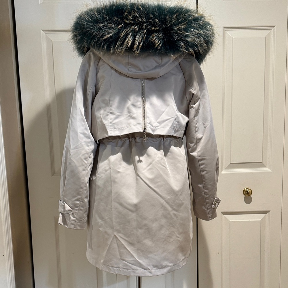 Rabbit Fur Removable Lining Winter/Spring Jacket - image 4